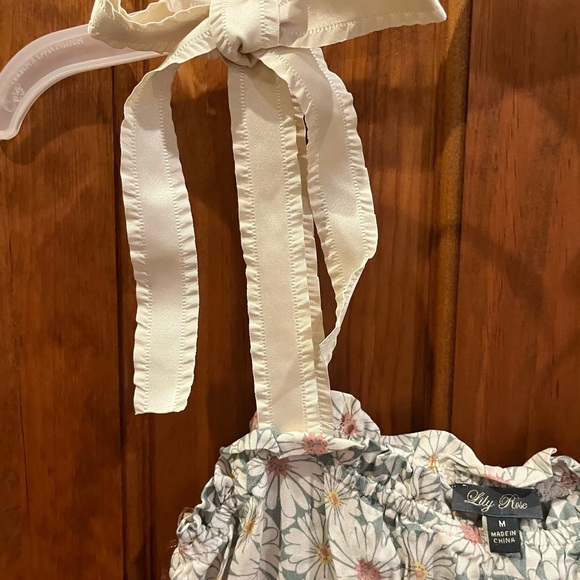 Lily Rose Daisy Print Dress in Green and Pink - Picture 5 of 5